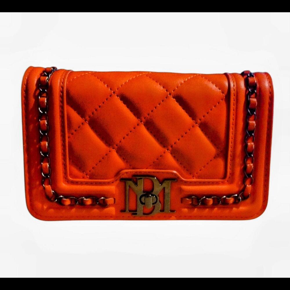 Badgley Mischka Orange Vegan Leather Crossbody Bag BRAND NEW w/ TAGS (MSRP $99)